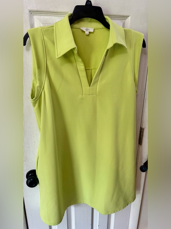 entro Dresses & Skirts - Entro Sleeveless Polo Tank Dress in Lime Green, Large